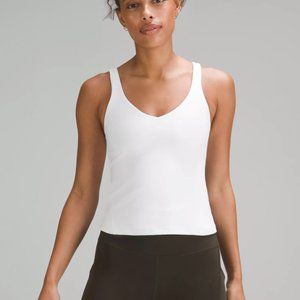 White Align Lululemon Waist Length Top sz 10